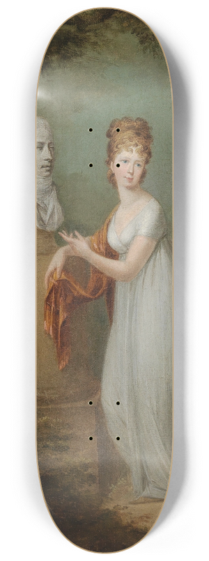 Alexander Molinari - A Young Lady By Her HusbandS Bust In A Park 8.25 inch art skate deck