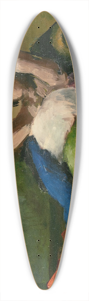 Johann von Tscharner - The Resting One 39.3 inch art pintail longboard deck