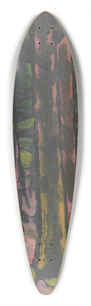 Johann Walter-Kurau - Study of Trees 39.3 inch art pintail longboard deck