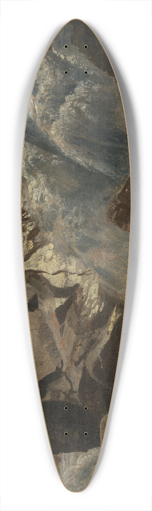 Johann Wilhelm Schirmer - Schweizer Bergbach 39.3 inch art pintail longboard deck