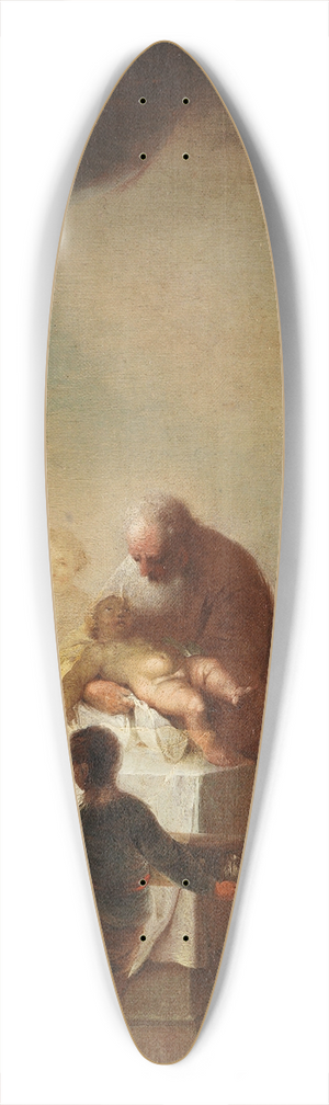 Johann Zick - Presentation in the temple 39.3 inch art pintail longboard deck