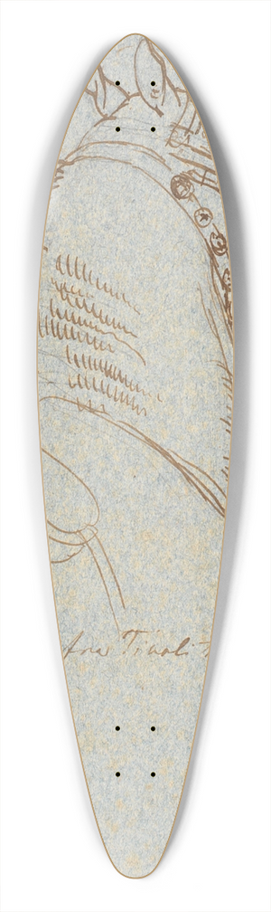 Johan Thomas Lundbye - Hoved og hals af Vetturinhest 39.3 inch art pintail longboard deck