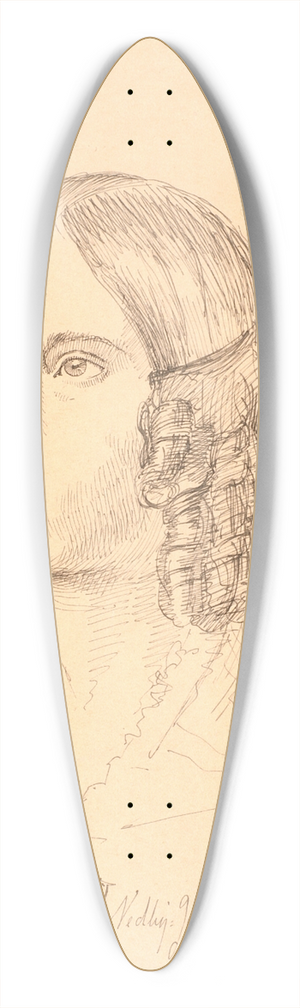 Johan Thomas Lundbye - Louise Marie Neergaard 39.3 inch art pintail longboard deck