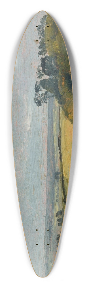 Johan Thomas Lundbye - Near Hbjerg. Frederiksvrk. Study 39.3 inch art pintail longboard deck