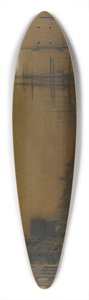 John Atkinson Grimshaw - Glasgow 39.3 inch art pintail longboard deck