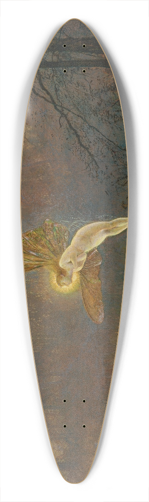 John Atkinson Grimshaw - Midsummer Night or Iris 39.3 inch art pintail longboard deck