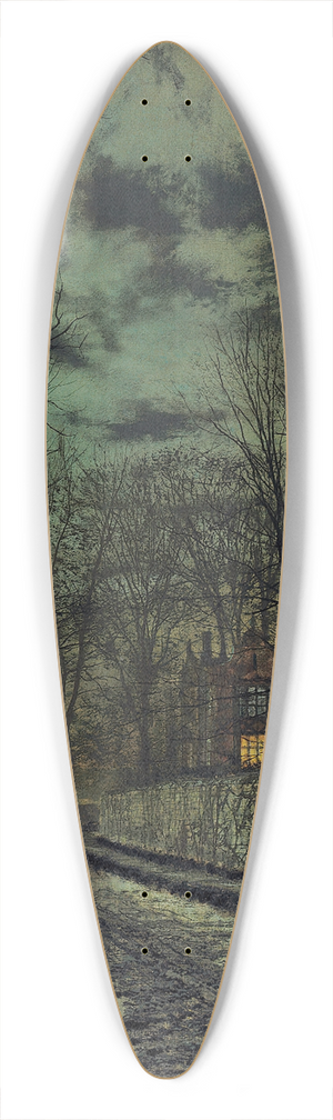 John Atkinson Grimshaw - November 39.3 inch art pintail longboard deck