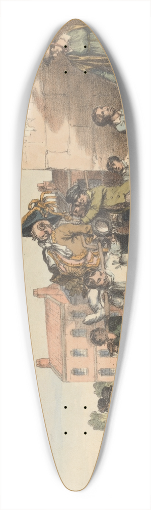 John Augustus Atkinson - Guy Fawkes 39.3 inch art pintail longboard deck
