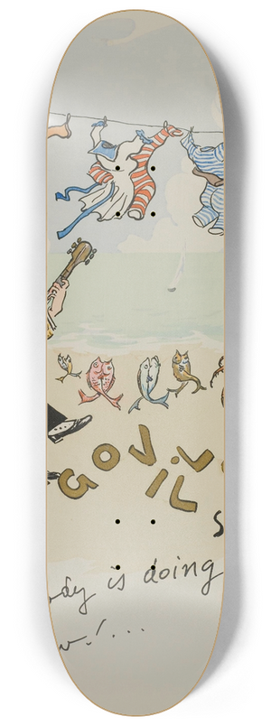Georges Goursat (Sem) - Tangoville-sur-mer [page de titre] 8.25 inch art skate deck