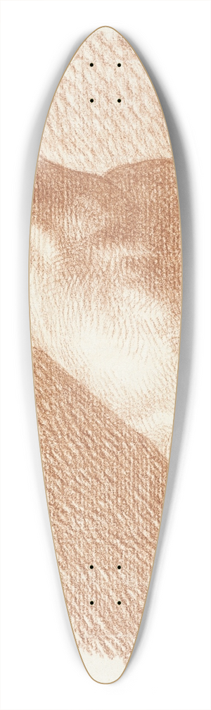 John Augustus Nahl - Foot Study 39.3 inch art pintail longboard deck