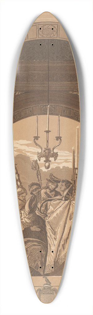 John Baptist Jackson - The Presentation in the Temple 39.3 inch art pintail longboard deck