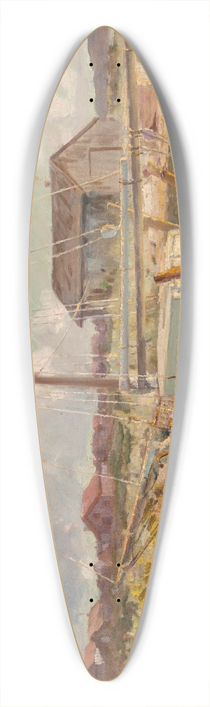 John Bond Francisco - Dry Dock 39.3 inch art pintail longboard deck