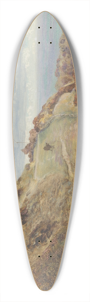 John Brett - Bonchurch Downs 39.3 inch art pintail longboard deck