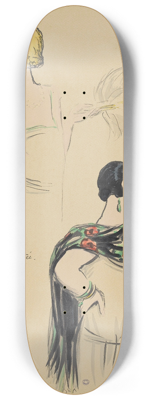 Georges Goursat (Sem) - une dsenchante 8.25 inch art skate deck