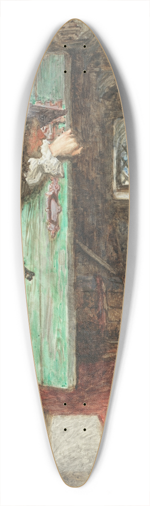 John Byam Shaw - The Heir of Linne 39.3 inch art pintail longboard deck