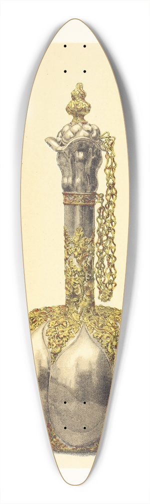 John Charles Robinson - Silver-gilt. Frame enriched with Translucent Enamels 39.3 inch art pintail longboard deck
