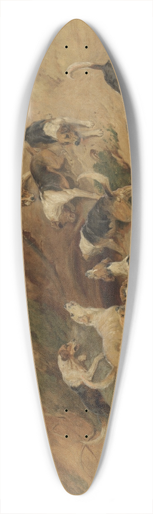 John Charlton - Gone to Ground 39.3 inch art pintail longboard deck