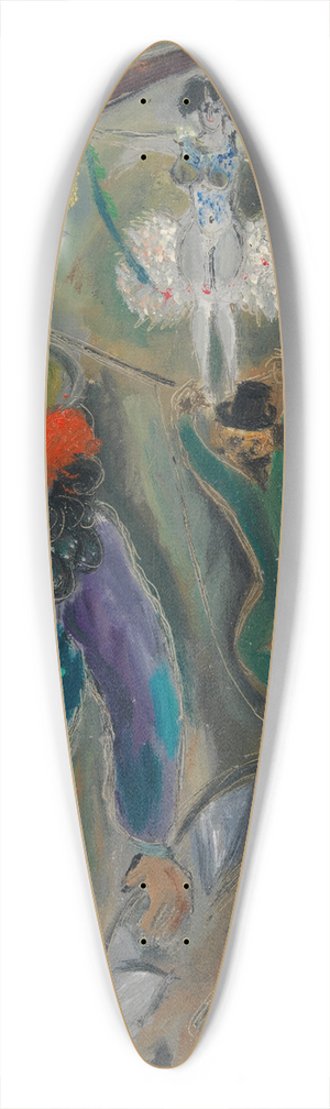 John Christensen - Gadebillede 39.3 inch art pintail longboard deck