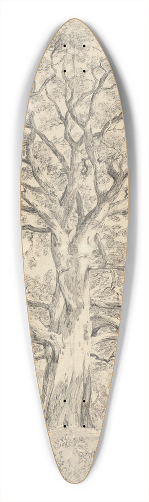 John Constable - A Great Oak Tree 39.3 inch art pintail longboard deck