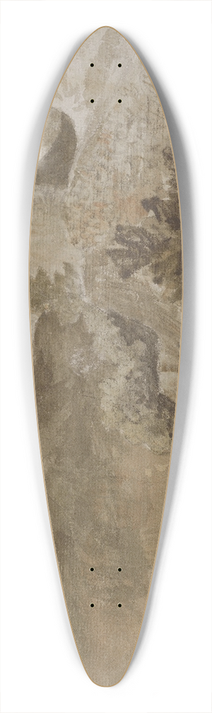 John Constable - Castle Crag, Borrowdale 39.3 inch art pintail longboard deck