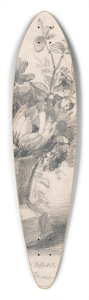 John Constable - Flowers in a Pitcher 39.3 inch art pintail longboard deck