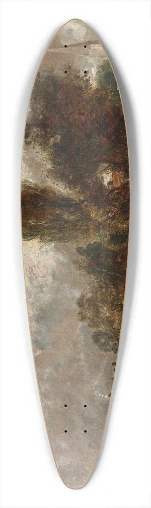John Constable - Harnham Bridge, Salisbury 39.3 inch art pintail longboard deck