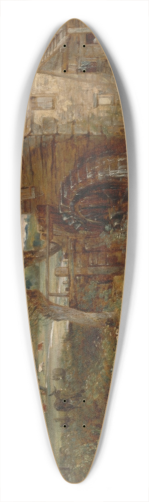 John Constable - Parham Mill, Gillingham 39.3 inch art pintail longboard deck
