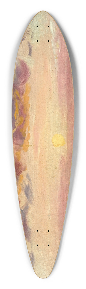 John Constable - Summer Evening With Storm Clouds 39.3 inch art pintail longboard deck