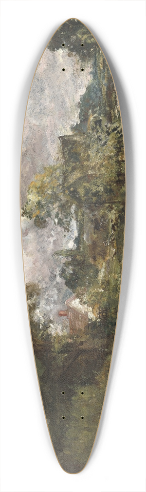 John Constable - The White Horse 39.3 inch art pintail longboard deck