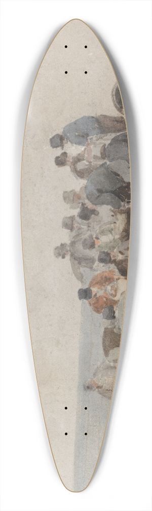 John Crome - A Boatload 39.3 inch art pintail longboard deck