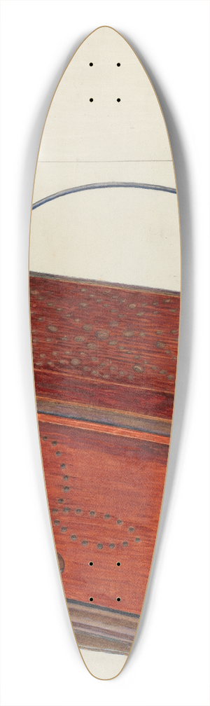 John Cutting - Foot Warmer 39.3 inch art pintail longboard deck