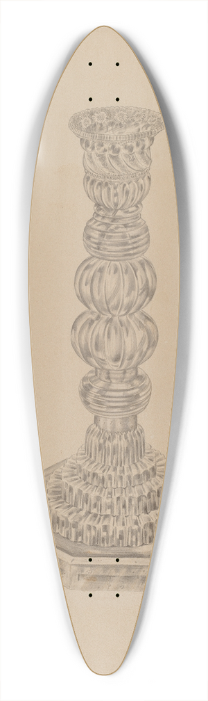 John Dana - Candlestick 39.3 inch art pintail longboard deck