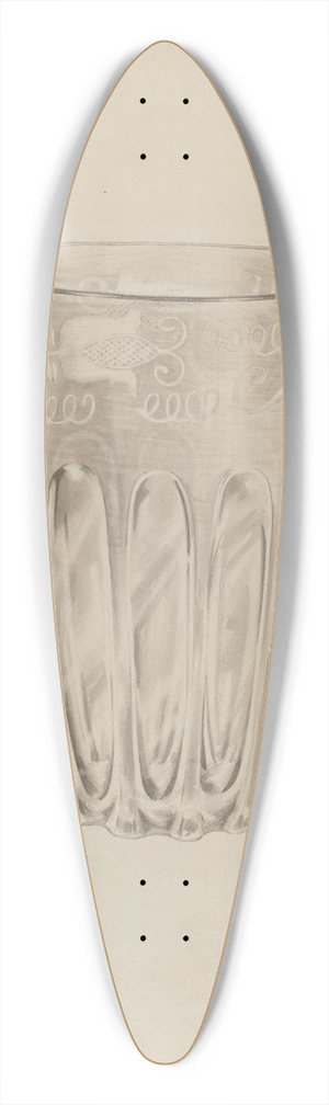 John Dana - Flip Glass 39.3 inch art pintail longboard deck