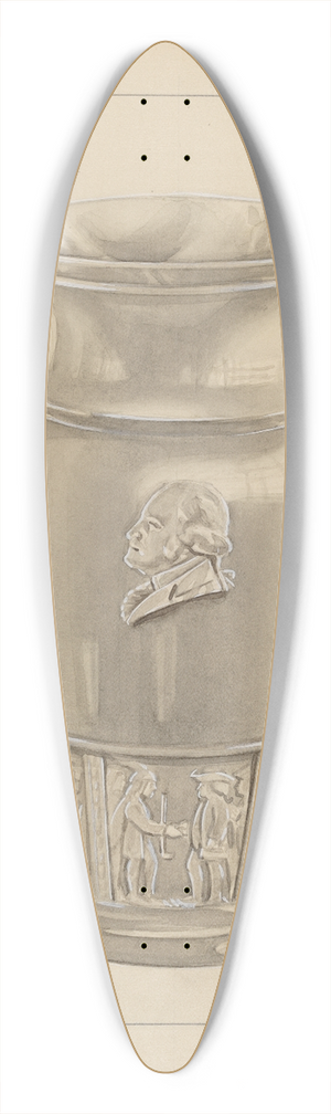 John Dana - Vase 39.3 inch art pintail longboard deck