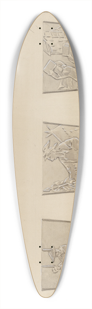 John Dana - Vase 39.3 inch art pintail longboard deck