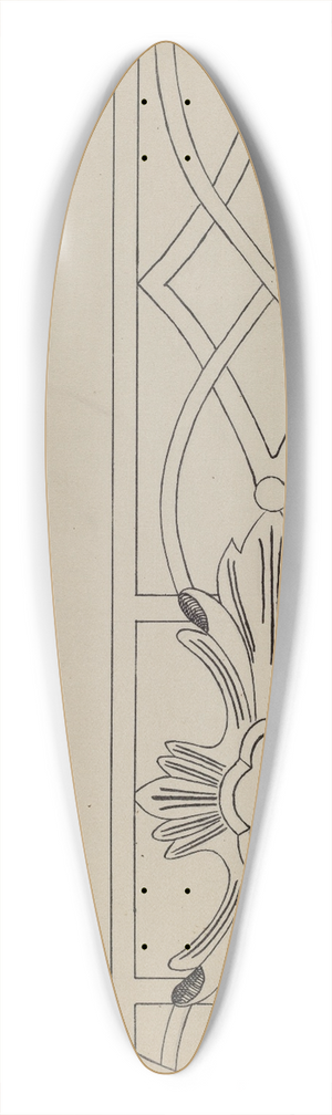 John Dieterich - Pier Table 39.3 inch art pintail longboard deck