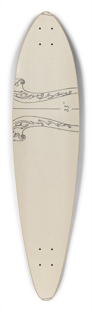 John Dieterich - Pier Table 39.3 inch art pintail longboard deck