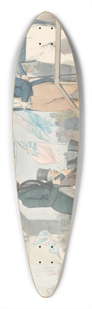 John Doyle - A Graceful Speciman of The Retort Courteous 39.3 inch art pintail longboard deck