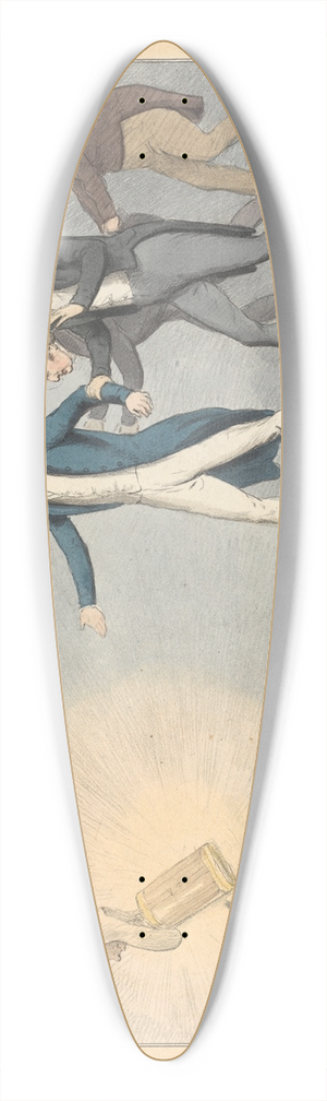 John Doyle - A Will O The Wisp 39.3 inch art pintail longboard deck