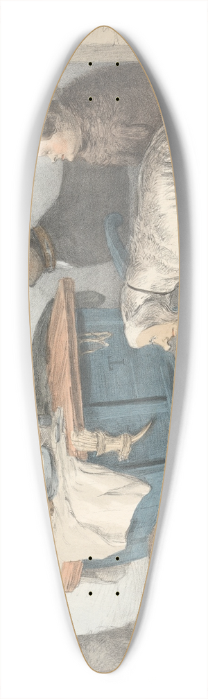 John Doyle - Jack in Office 39.3 inch art pintail longboard deck