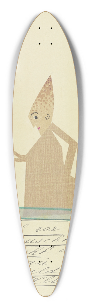 John Elsas - Geld ist rar  39.3 inch art pintail longboard deck