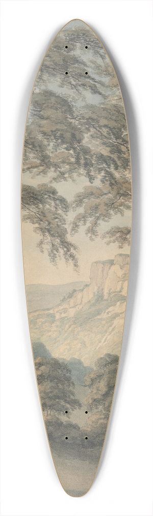 John Emes - Matlock High Tor, Derbyshire 39.3 inch art pintail longboard deck