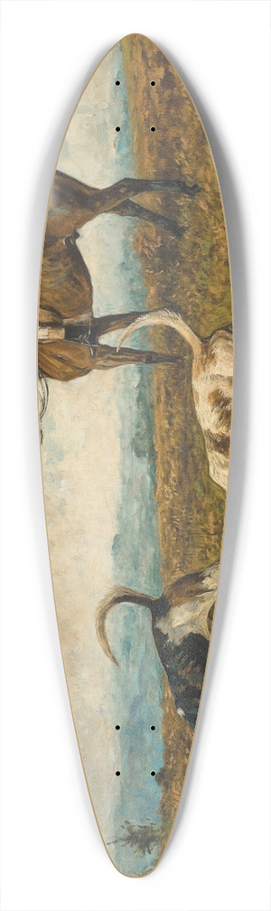 John Emms - On the scent 39.3 inch art pintail longboard deck