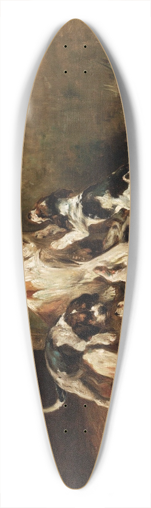 John Emms - PLAYTIME 39.3 inch art pintail longboard deck