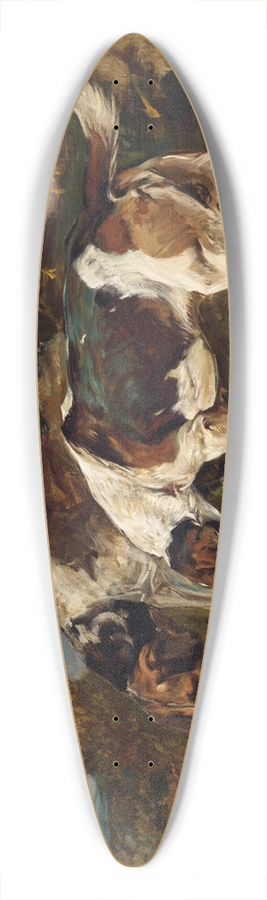 John Emms - THE TUFTERS 39.3 inch art pintail longboard deck