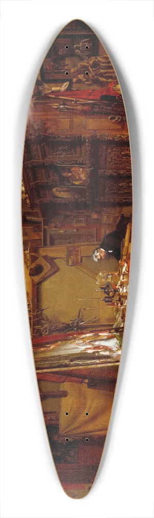 John Ferguson Weir - An Artists Studio 39.3 inch art pintail longboard deck