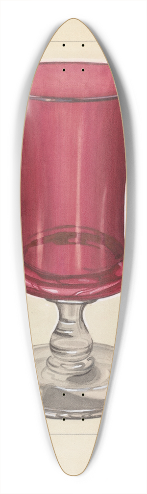 John Fisk - Vase 39.3 inch art pintail longboard deck