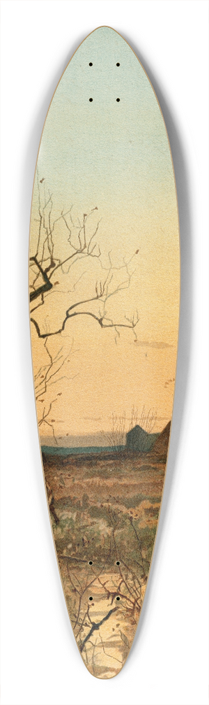 John Francis Murphy - November 39.3 inch art pintail longboard deck