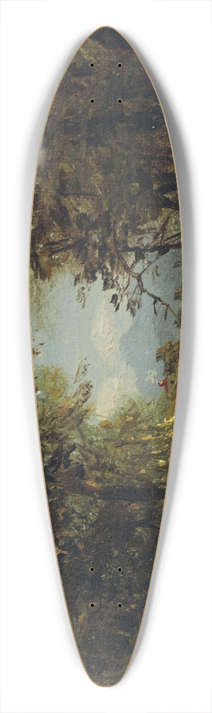 John Frederick Kensett - Landscape with Figures 39.3 inch art pintail longboard deck