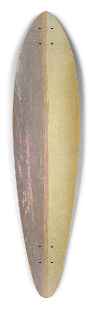 John Frederick Kensett - Sunset Sky 39.3 inch art pintail longboard deck